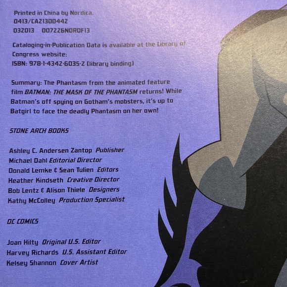 Batman Adventures DC Comics Phantasm Strikes! By Dan Slott Hardcover - Picture 10 of 15